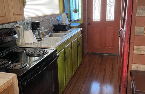Pipe Creek Cabin | Unique colorful cabin with 360° Hill Country Views!