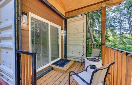 Pierce County Apartment | Unique Container Studio with Deck and Fire Pit!