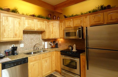 Stanley Hills Condo | Unique, cozy, mountain condo, relax on patio and outdoor hot tub!