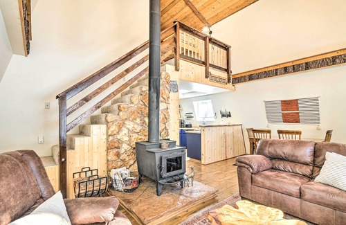 Duck Creek Village Cabin | Unique Forest Cabin with Deck: Ski, Hike, Fish!