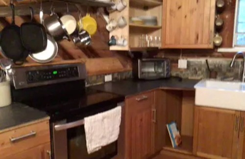 Shawnigan Lake Cottage | Unique Hand built log cottage on the lake with views and hot tub.
