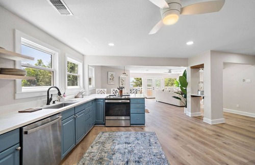 West Livingston House | Unique lakefront home with private pier, stunning views, and a pool