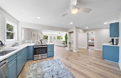 West Livingston House | Unique lakefront home with private pier, stunning views, and a pool