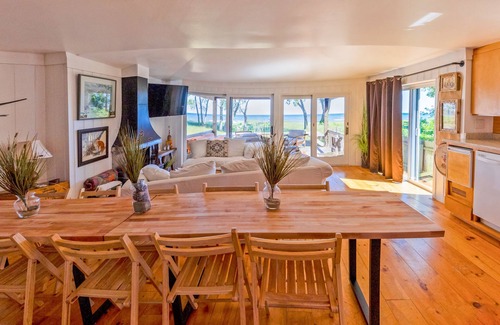 Miller Beach House | Unique lakefront home with amazing views, washer/dryer, deck, & AC