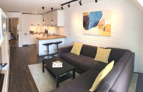 Sofia City Center Apartment | Unique Luxurious Jacuzzi PENTHOUSE DUPLEX in City Center! 2 BATHS! Free PARKING!