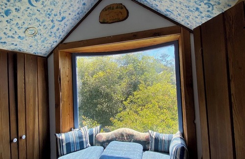 Elk House | Unique Redwood home built 1920 with hot tub & short walk to the Elk beach