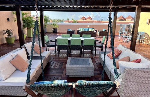 Oranjestad-West Condo | Uniquely Beautiful Eagle Beach Penthouse @ Divi Resort w/Private Terrace/jacuzzi