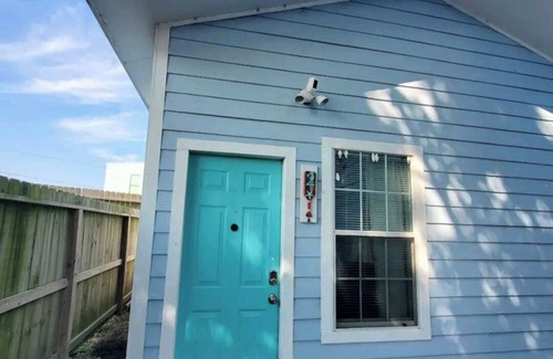 Bacliff House | Unit 2 Teal bungalow is pet-friendly for your stay. close to Galveston and Kemah