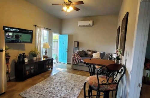 Bacliff House | Unit 2 Teal bungalow is pet-friendly for your stay. close to Galveston and Kemah