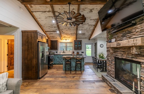 Linville House | Up the Creek - single level modern farmhouse