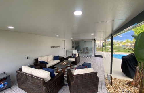 Yacht Club House | Updated 2 Bed Home Cape Coral Yacht Club area. Heated Pool - Waterfront w/Dock