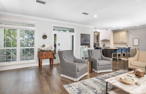 East Beach House | Updated Family Home, Steps to Beach, Private Heated Pool