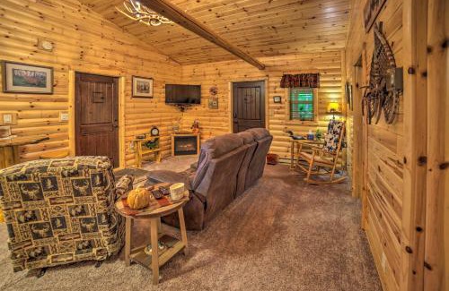 Manistique House | Updated Manistique Log Cabin, Yard and Fire Pit