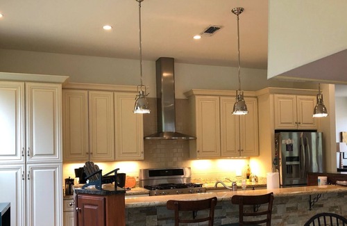 Carriere Other | Upscale cabin on 12 acres with stocked pond, great porch, and gourmet kitchen!