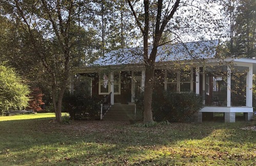 Carriere Other | Upscale cabin on 12 acres with stocked pond, great porch, and gourmet kitchen!