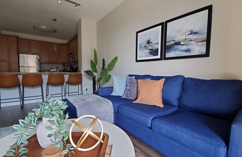 Downers Grove Apartment | Upscale Condo, Washer and Dryer, Fireplace, King Bed, Close To It All