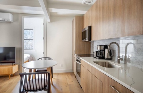 East Village Apartment | Upscale East Village 1BR w/Elev & W/D, nr Green Space, by Blueground