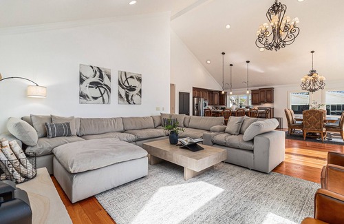Silver Lake House | Upscale Lakefront Oasis: Private Dock, Dune Views, Firepit!