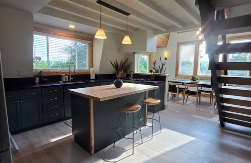 Boyne Falls House | Upscale Renovated A-Frame with Views, Trails & Easy Access to Skiing & Beaches!