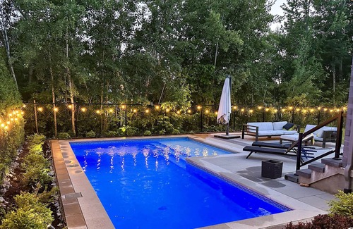 Candiac Villa | Upscale Urban Villa w/Pool, Office, TV/Game Lounge