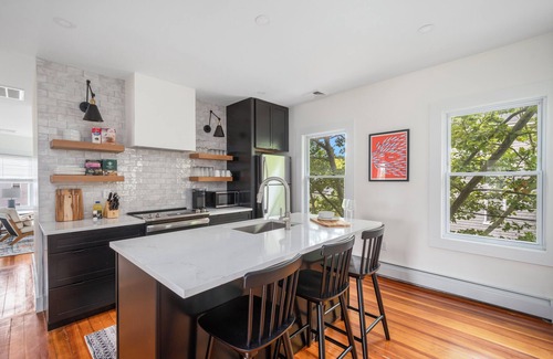Fox Point Apartment | Urban Retreat: Bright, Stylish Top-Floor Apartment Near Universities & Dining