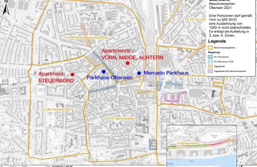Ottensen Apartment | URBAN STAY Hamburg - Apartments "BACKBORD" & "STEUERBORD mit Sauna"