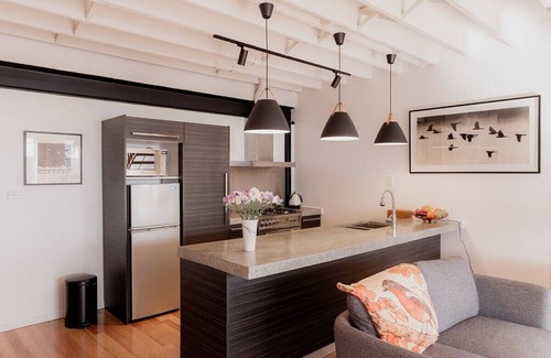 West Hobart Apartment | Urban Warehouse Retreat in West Hobart