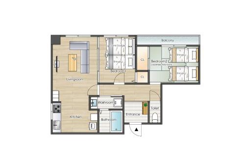 Kitakyushu Apartment | Ushamy's KOKURA STAY No 04