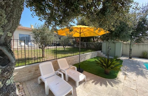 Saint-Siffret Villa | UZES, 4-person annex with secure swimming pool