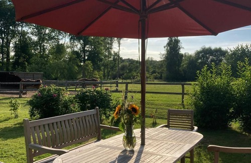 Wittmoldt House | Vacation accommodation "Verwalterhaus" with view of the horse pasture -Gut Wittmoldt-