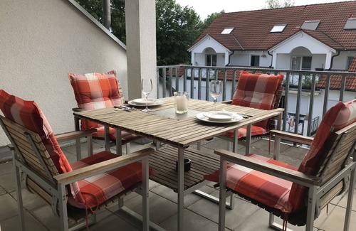 Enzisweiler Apartment | Vacation apartment Am Hopfengarten - bright 2-room maisonette with large balcony