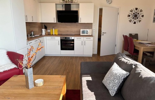 Garrel Apartment | Vacation apartment "Angela" for 3-4 people above the rooftops of Garrel.