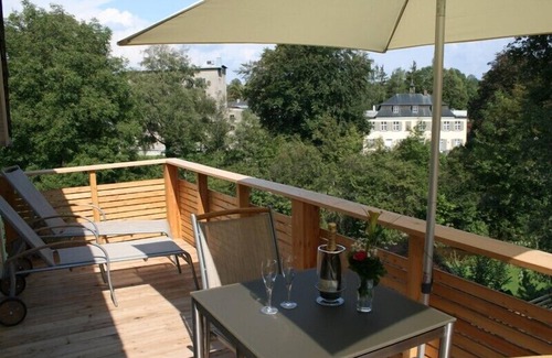 Bad Aibling Apartment | Vacation apartment 3, 50 sqm, upper floor with large south-facing balcony