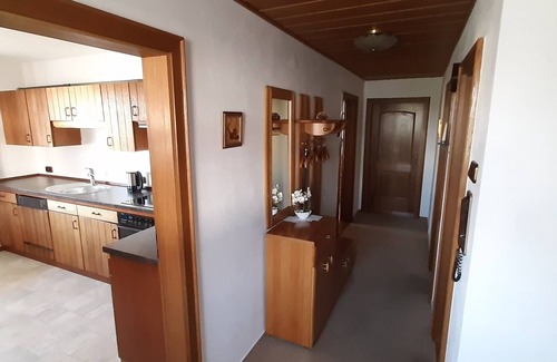 Schnaitsee Apartment | Vacation apartment for up to 3 persons, 1st sep. Bedroom, south-facing balcony with mountain view