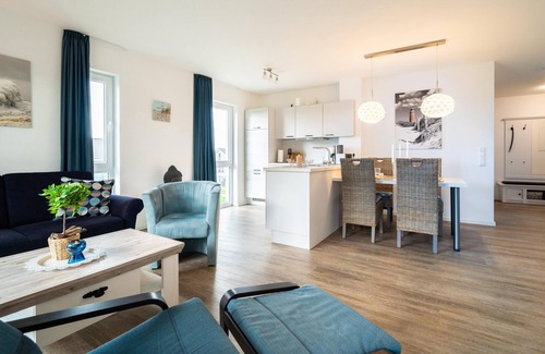 Schillig Apartment | Vacation apartment for 4 people with sauna and view of the Graft on the North Sea coast