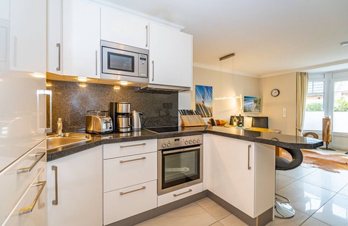 Westerland Apartment | Vacation apartment for up to 4 people with terrace and sauna.