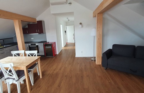Konigsdorf Apartment | Vacation apartment south of Munich Zugspitze view, Swiss stone pine furniture, cycle path