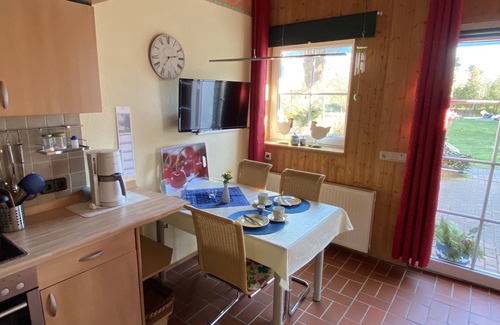 Henriettenhof Apartment | Vacation apartment with terrace & sauna and fireplace, ground floor, family-run & sunny