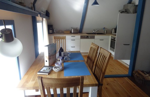 Pommerby Apartment | Vacation by the sea in a thatched-roof house; fireplace, free WiFi, 2 Smart TVs, sauna from 2022