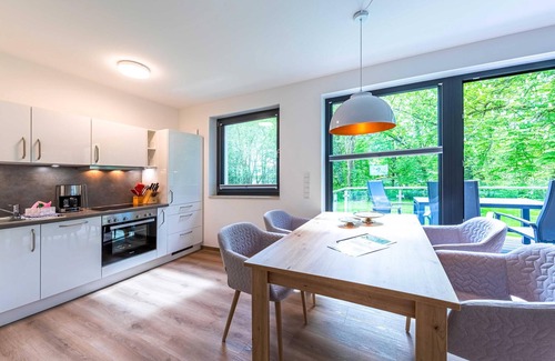 Krakow am See Apartment | Vacation directly on Lake Krakow in an apartment with balcony