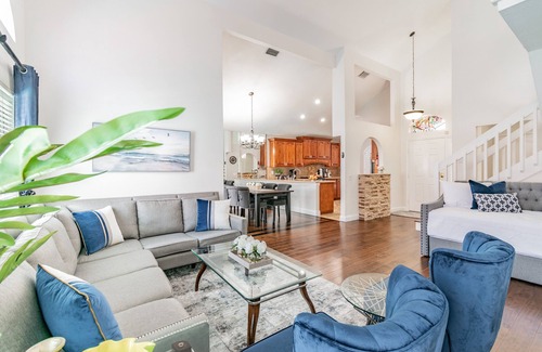 Bearss Plaza House | "Vacation Getaway: Heated private POOL, Outdoor Living, Game Room & Boat Rental"