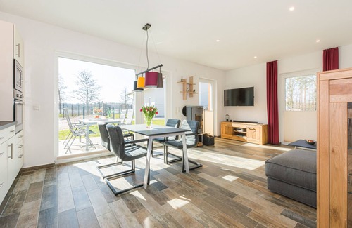 Krakow am See House | Vacation home-lake-sauna-fireplace-5 stars-102m² for 4 persons