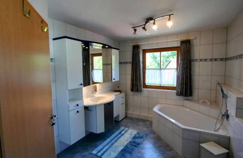 Ohlstadt House | Vacation home Monika - Holiday home, shower and bath, WC, 3 bedrooms
