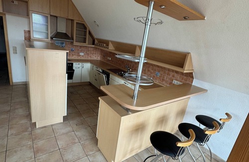 Oeding Apartment | Vacation home on the top floor with air conditioning in the living & sleeping area