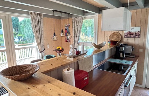 Wendisch Rietz House | Vacation home with water terrace incl. additional costs - with sauna and fireplace