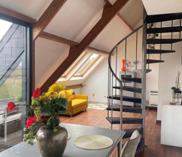 Iddergem Apartment | Vakantiewoning centraal in België, veel privacy, prachtig uitzicht, airco