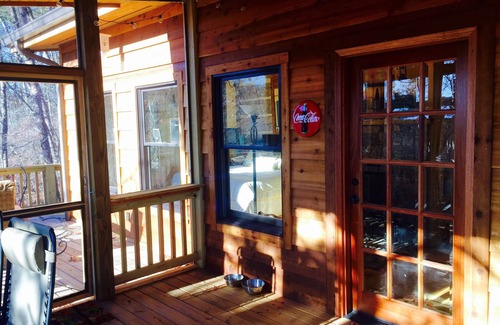 Mentone Cabin | VALKYRIE Secluded Romantic River Cabin River and Mountain Views Log/Stone Cabin
