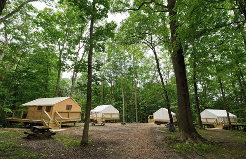 Cuyahoga Falls RV Rental | Valley Overlook, Peninsula, Ohio - Glamping Tent P6