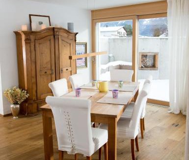 Grisons Apartment | Valmala holiday flat for 5 people and a family dog with fenced garden