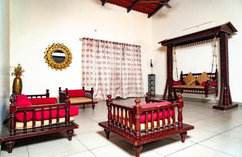 Hyderabad Villa | Vedika FarmsPool4BHKGazeboProjectorWi-Fi